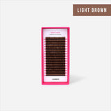 Color Lashes - Light Brown - LashBase Inc