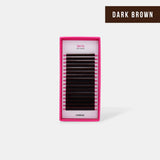 Dark Brown Split-Tip Flat Lashes - LashBase Inc