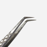 45 Degree Fiber Tip Tweezers - LashBase Inc