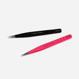 Premium Straight Isolation Tweezers - LashBase Inc
