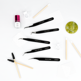 Premium Straight Curve Tweezers - LashBase Inc