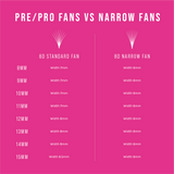 8D Narrow Fans - 700 Fans - LashBase Inc