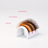 NEW Color Lashes - Light Brown - LashBase Inc