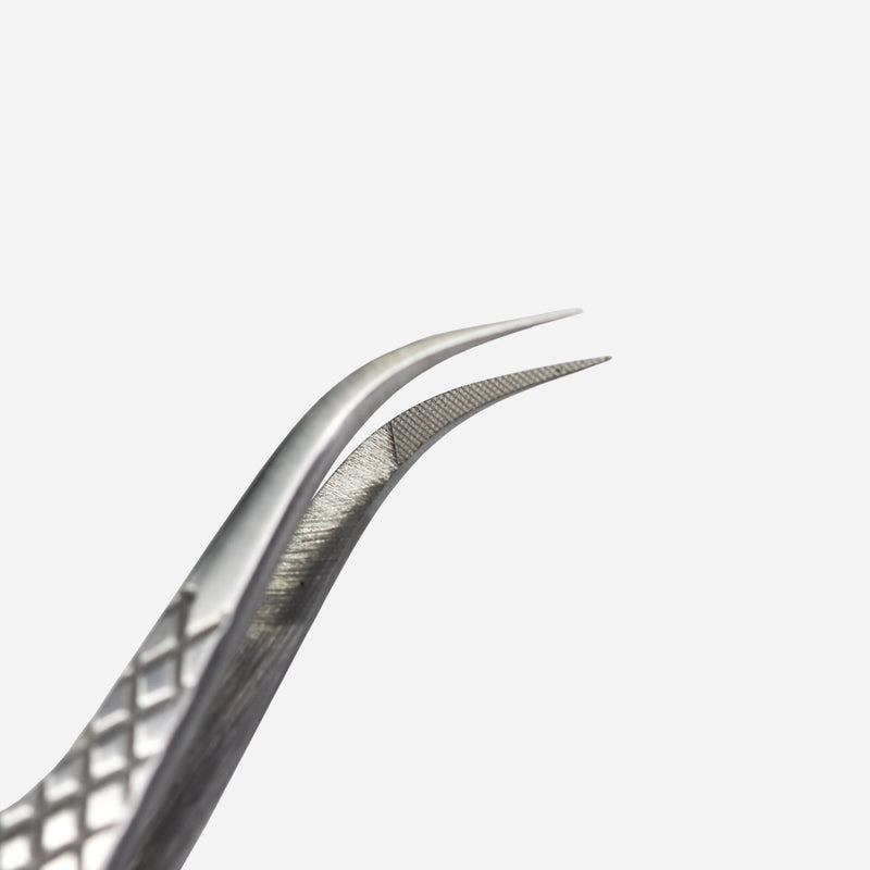 S Curved Fiber Tip Tweezers - LashBase Inc