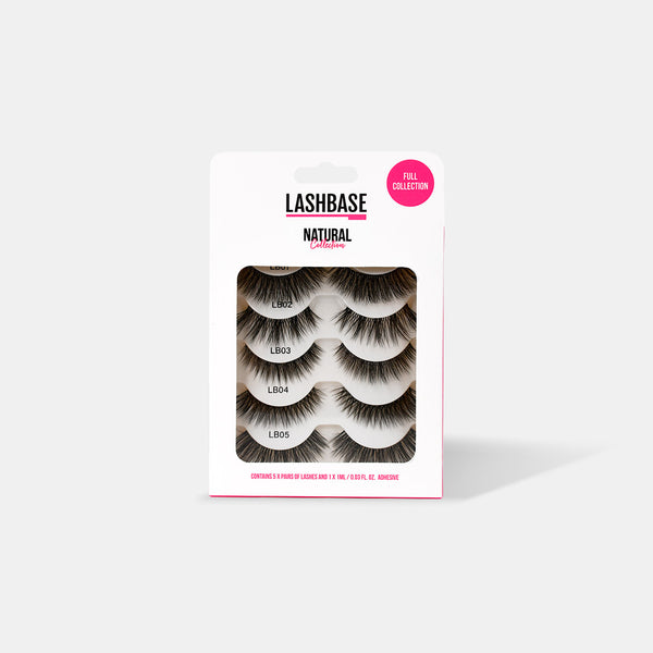 Natural Collection Strip Lashes - LashBase Inc