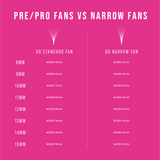 6D Narrow Fans - 700 Fans - LashBase Inc