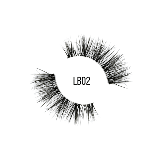 LB02 Natural Strip Lashes - LashBase Inc